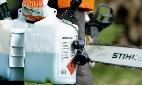 how to dilute oil in a chainsaw