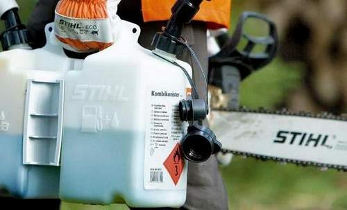how to dilute gasoline for a chainsaw