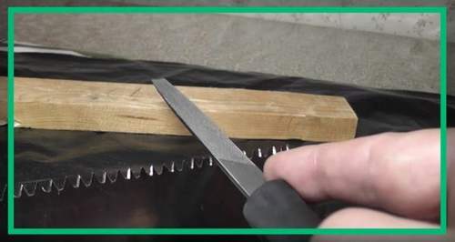 how to sharpen a hacksaw with a small tooth
