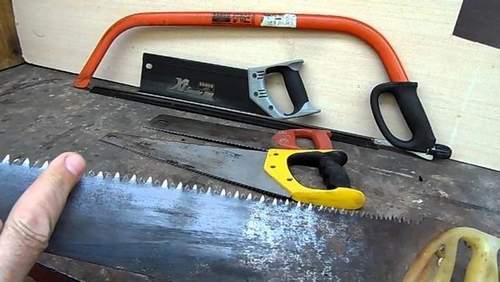 how to sharpen a hacksaw on a tree