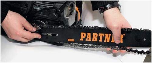 how to put a chain on a chainsaw