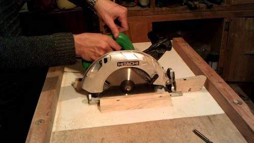 Why When Sawing Boards With A Circular Saw Usually