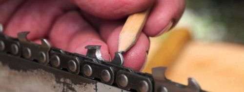 how to sharpen a saw chain correctly