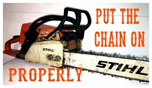 How To Attach The Chain To The Saw