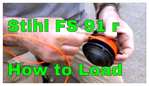 How To Load The Line In The Stihl Trimmer