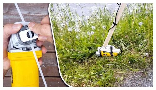How To Make A Grass Trimmer From An Angle Grinder