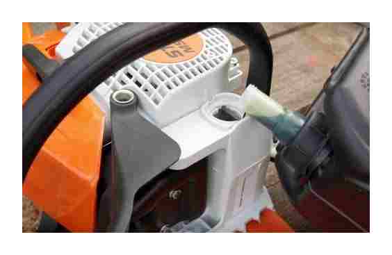 used, dilute, gasoline, chainsaw