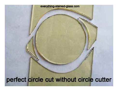 circle, glass, cutter