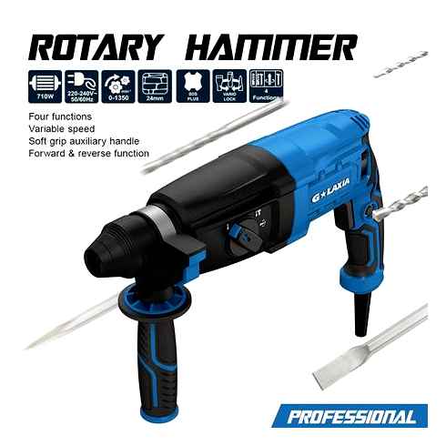 reverse, rotary, hammer