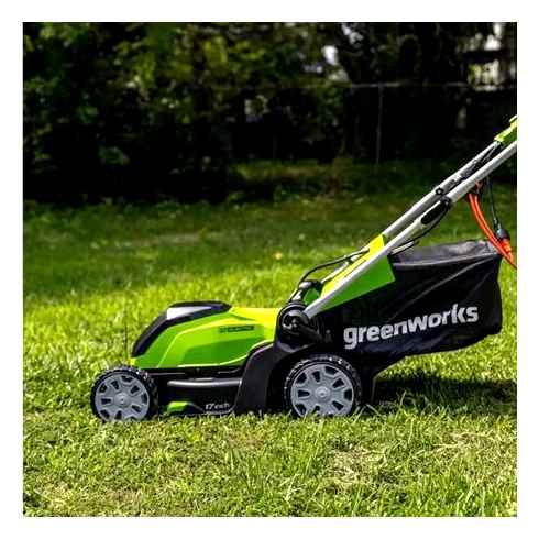 2023, greenworks, corded, lawn, mower
