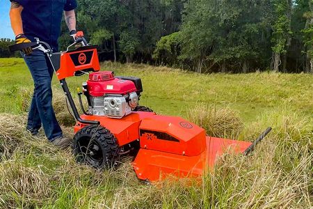 powered, brush, mower, lawn, difference