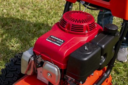 powered, brush, mower, lawn, difference