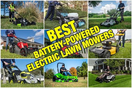 largest, electric, lawn, mower, best, battery-powered