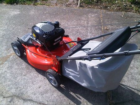 lawn, mower, bagger, hose, grass, collection