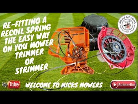 lawn, mower, coil, spring, fixes, your