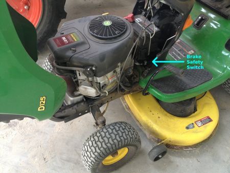 lawn, mower, seat, switch, bypass, safety