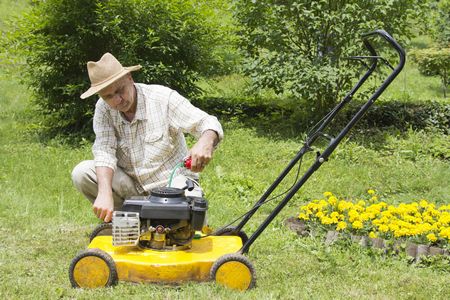 lawn, mower, using, happens, there
